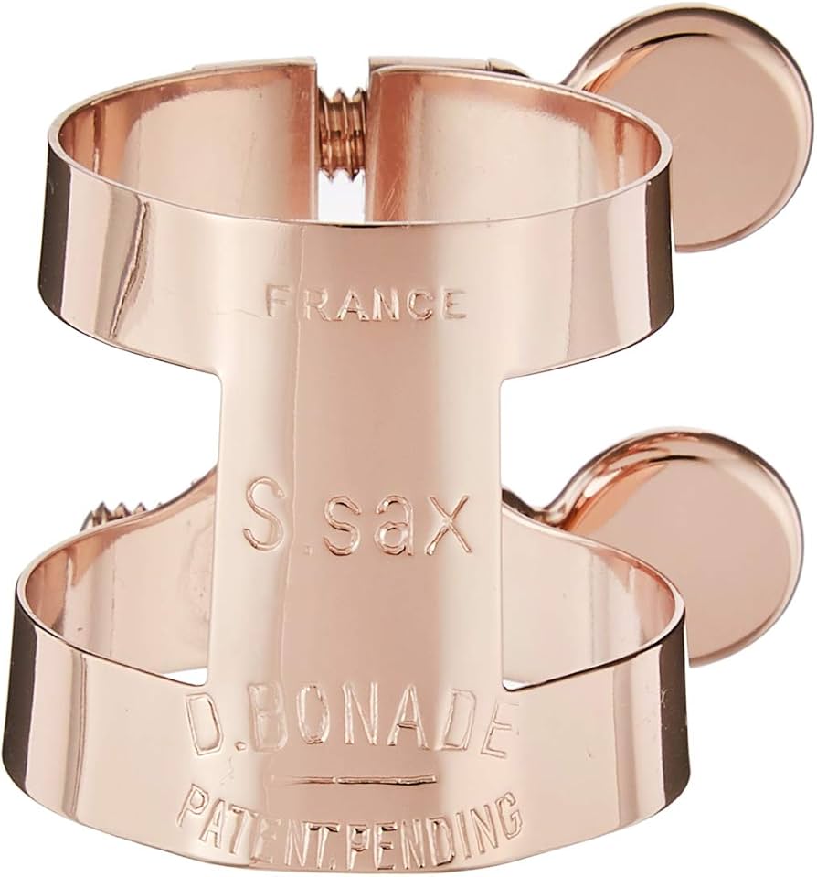 Amazon | ボナード ソプラノサクソフォン リガチャー 逆締め ピンク