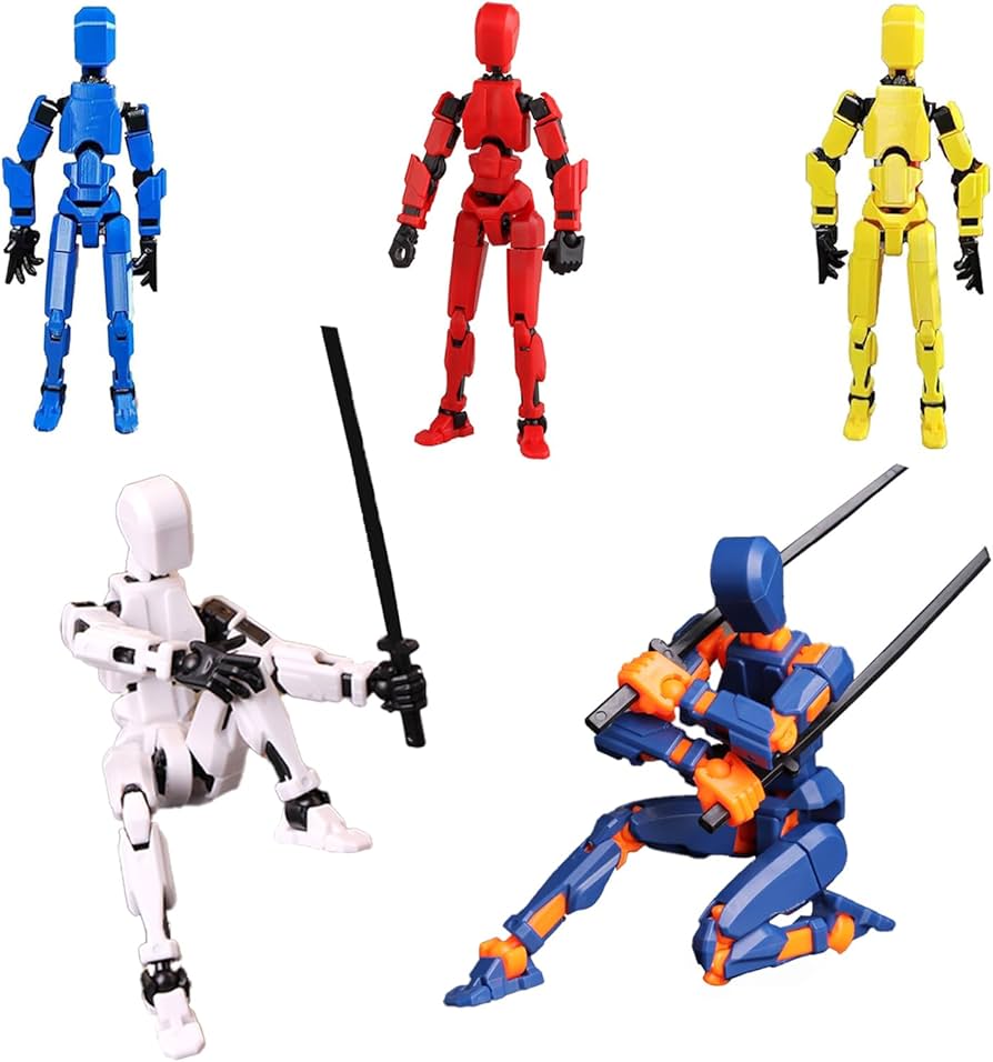 Amazon.co.jp: KJMYYXGS ラッキー13アクションフィギュア5点、T13