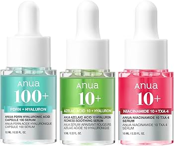 Amazon.com: Anua Serum Discovery Trio, Mini Face Serum Travel Size
