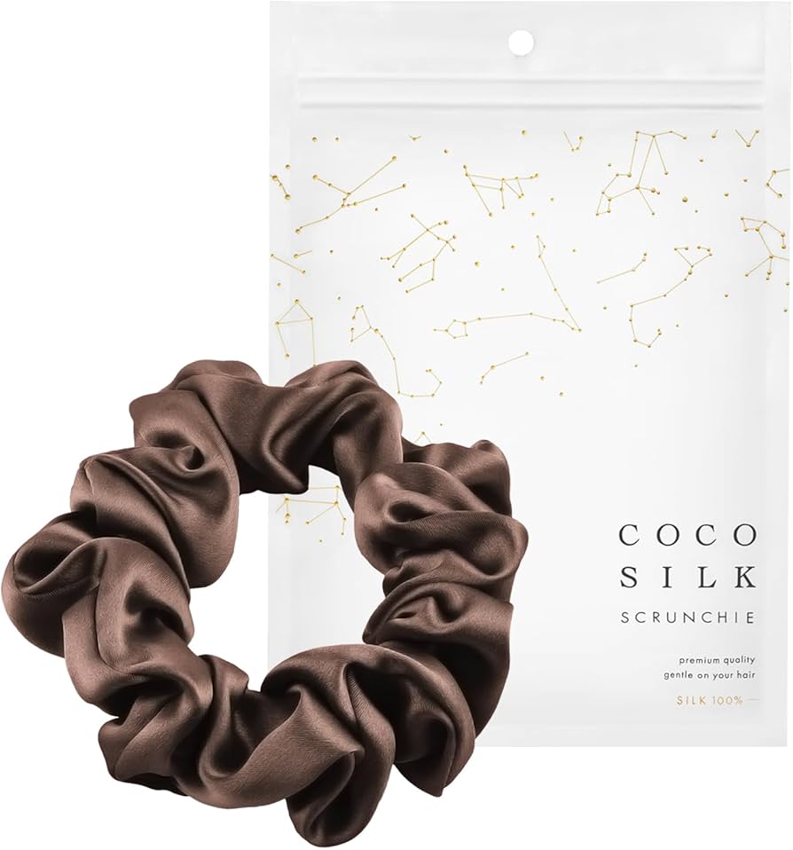 Amazon | [COCOSILK]シルク シュシュ ヘアゴム 跡がつかない シルク100