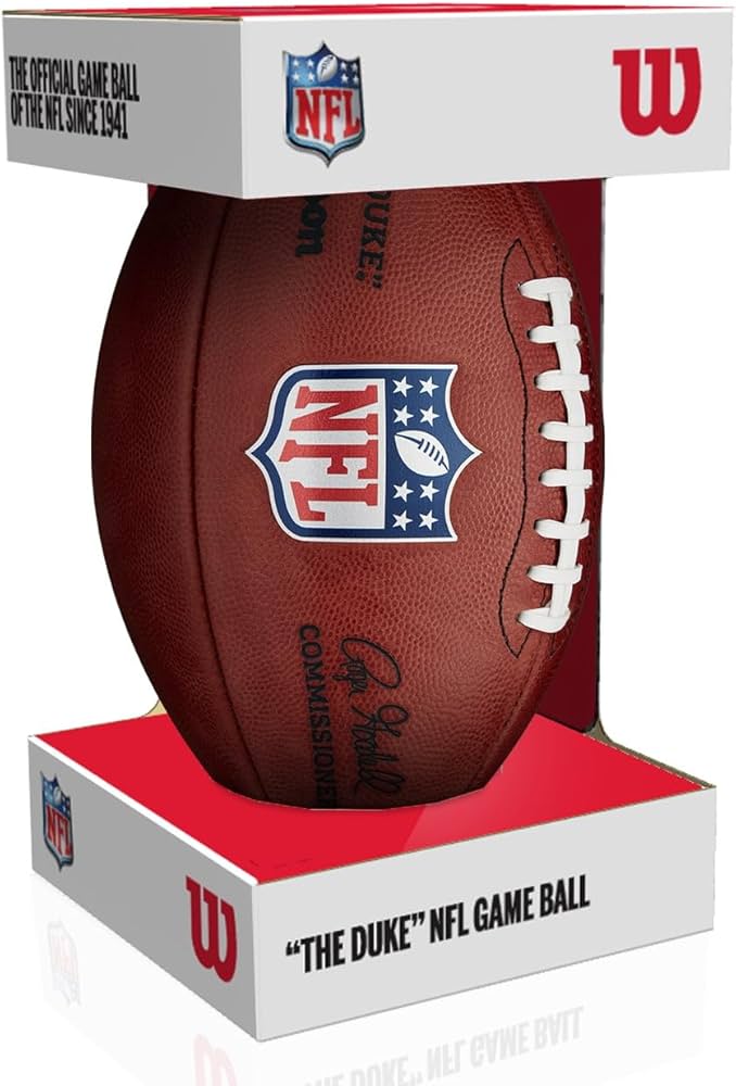 Amazon.com: Wilson “The Duke” NFL Official Authentic Leather Game