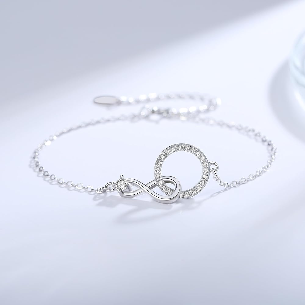 Amazon.com: MADAOGO Auntie Niece Bracelet, 925 Sterling Silver