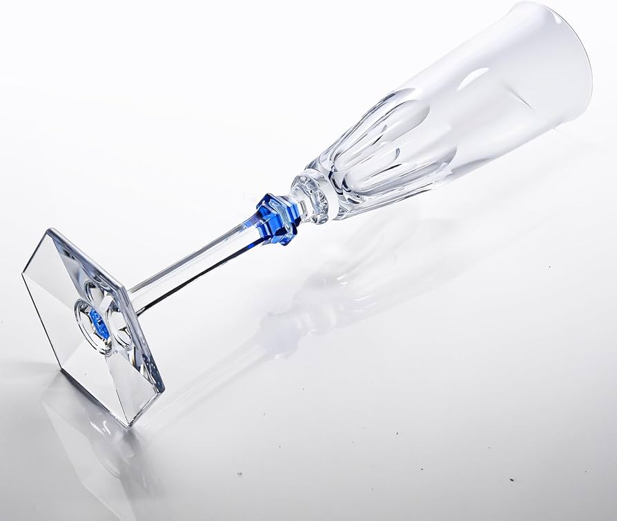 バカラグラス アルクール イブ ブルーボタン 一本 バカラ（Baccarat