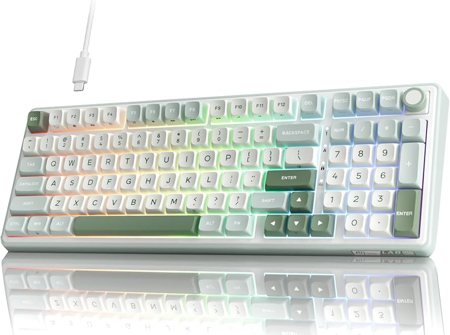 Amazon.com: RK ROYAL KLUDGE R98 Pro Creamy Mechanical Keyboard, 96