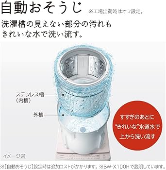 Amazon | 日立 全自動洗濯機 10kg BW-X100H V ホワイトラベンダー