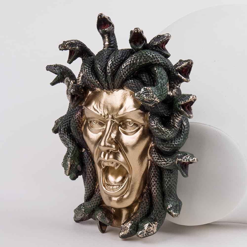 Amazon.co.jp: WSDMAVIS メデューサ頭像 ギリシャの頭 蛇の毛 ゴルゴン