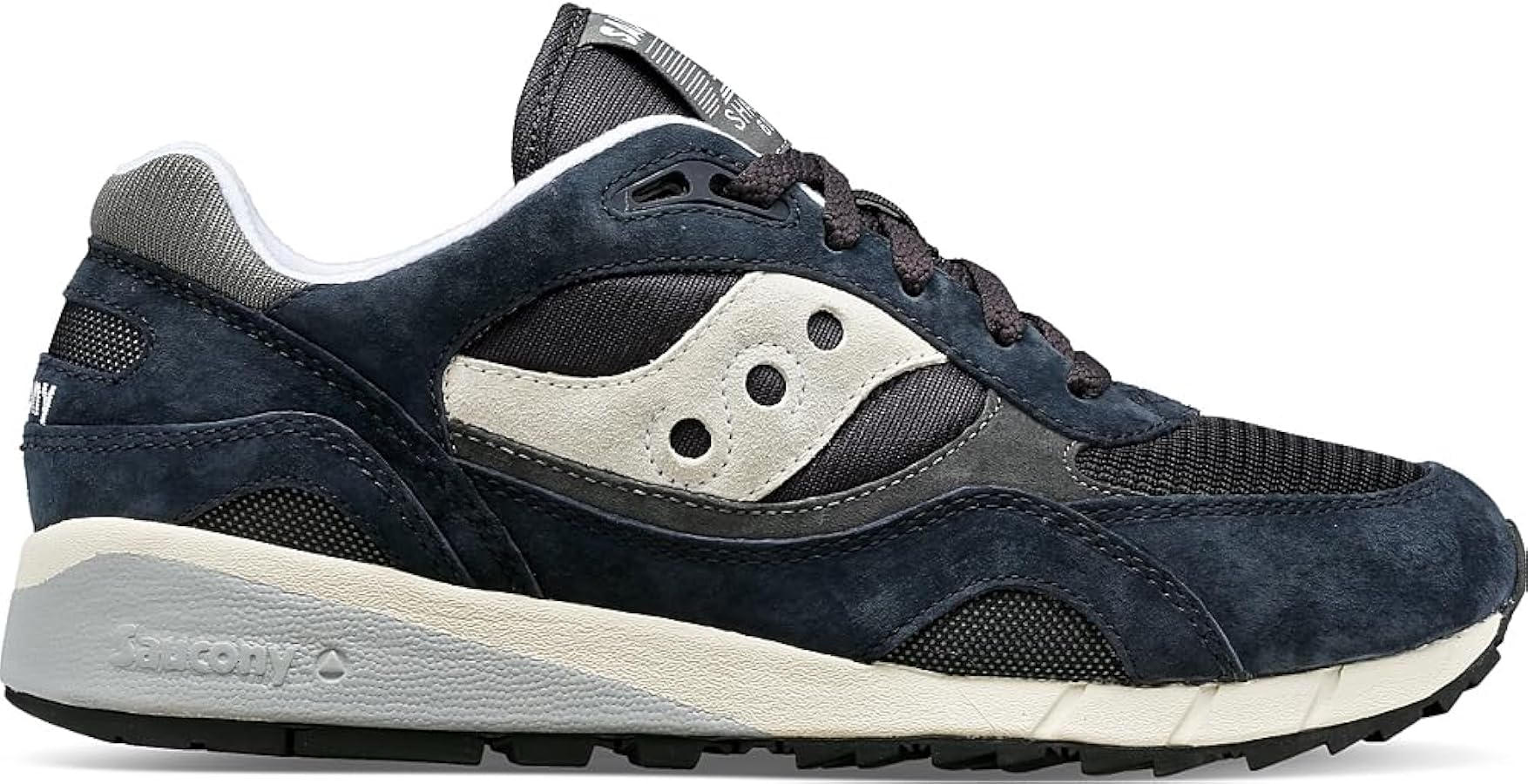 Amazon | Saucony Shadow 6000 ユニ スニーカー, ネイビー/グレー, 9.5