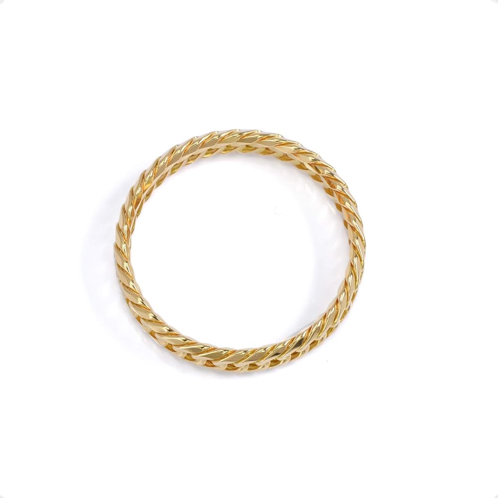 Amazon | [SPERANZA] [スペランツァ] K18 18金 喜平 リング 6面ダブル