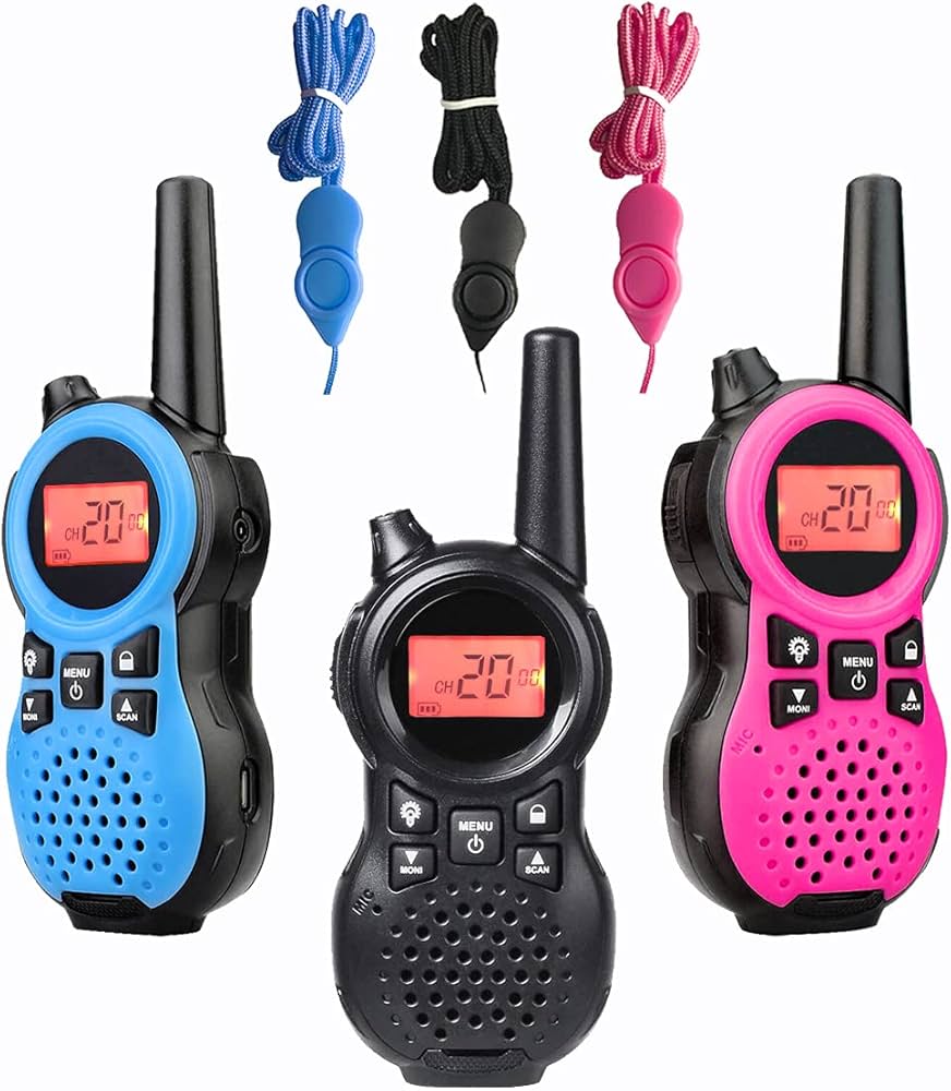 Amazon | トランシーバー 3台セット、充電式の特定小電力