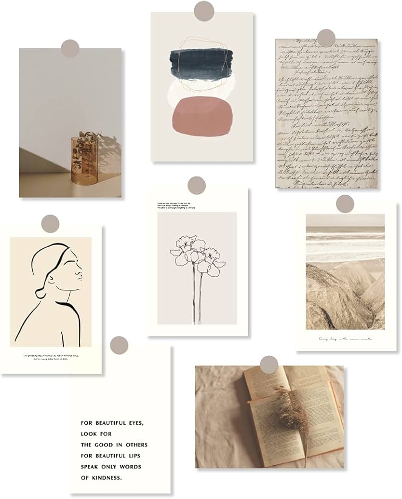 Amazon | 【全56種】 ポストカード 8枚 セット 韓国 北欧 アート ミニ