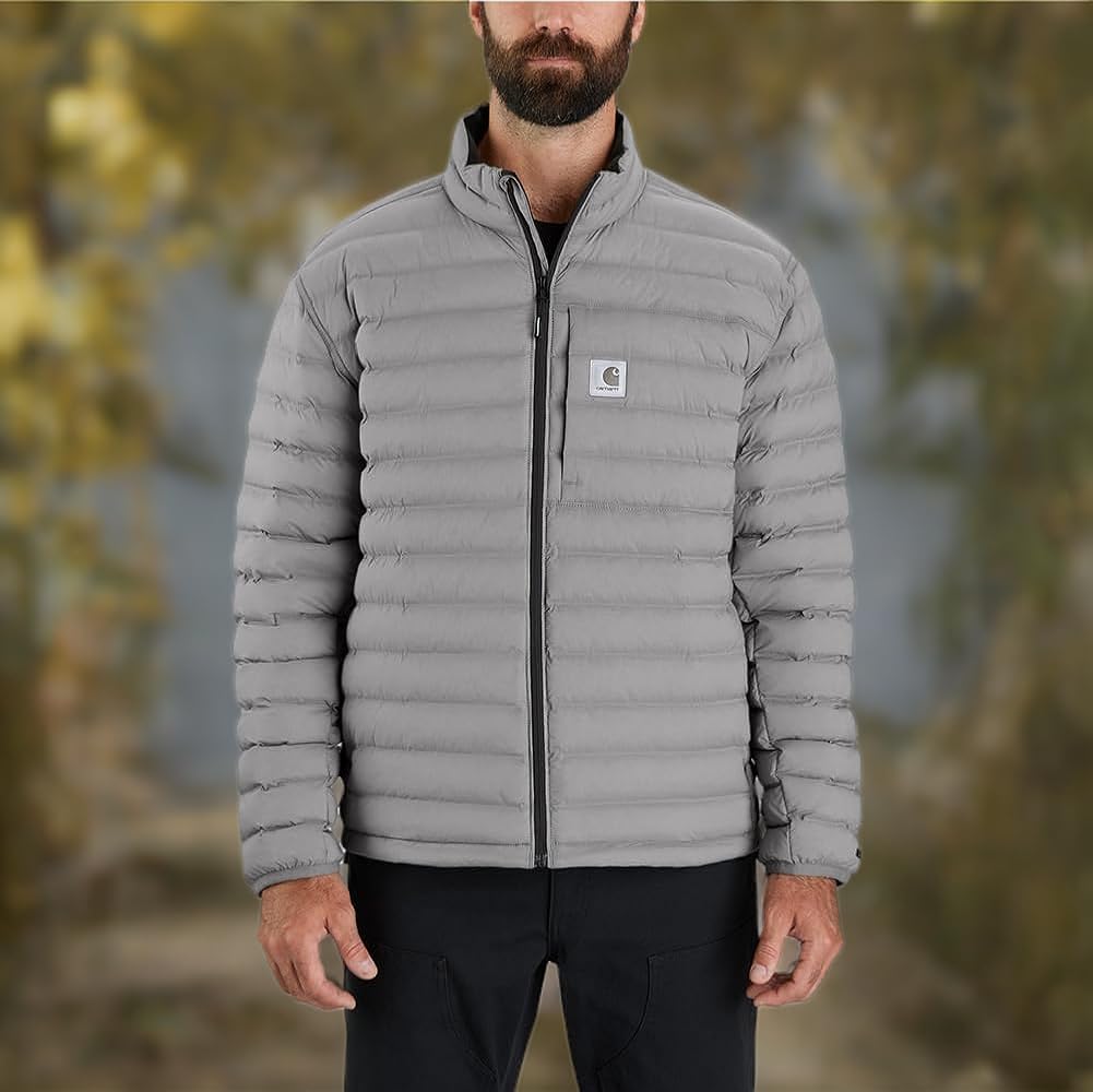 Carhartt Men's LWD™ Relaxed Fit Stretch Insulated Jacket, Asphalt