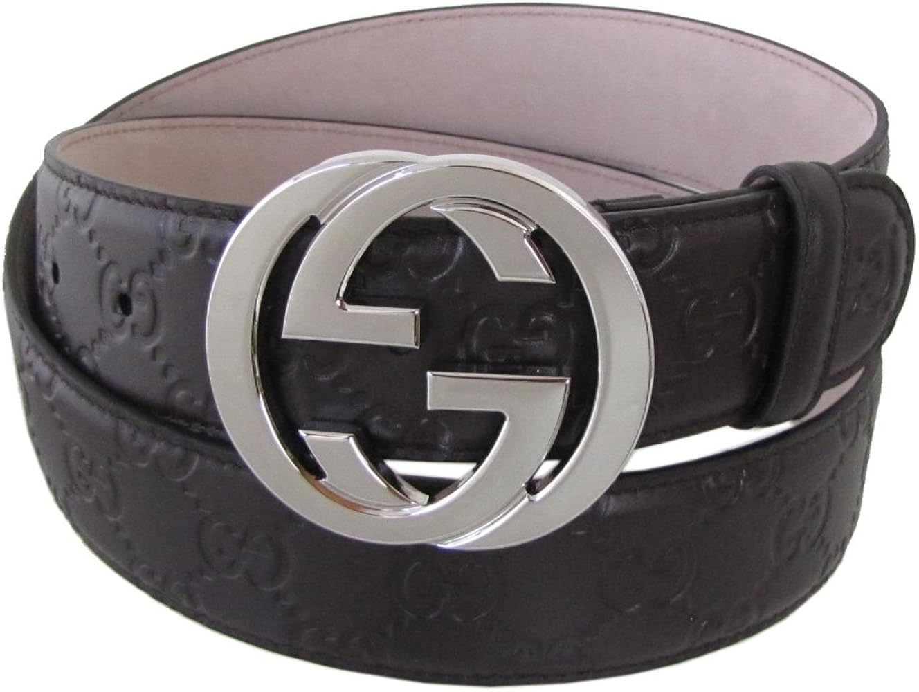 Amazon | グッチ GUCCI ベルト 85サイズ GGレザー グッチシマ インター