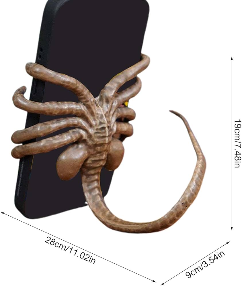 Amazon.co.jp: Face Huggers 電話ホルダー、調節可能なエイリアン