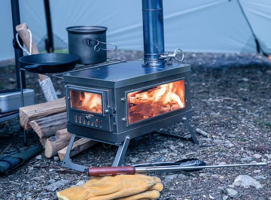 Amazon.co.jp: SOLO-ist チタン製 組立式 薪ストーブSOLO-300 ウッド