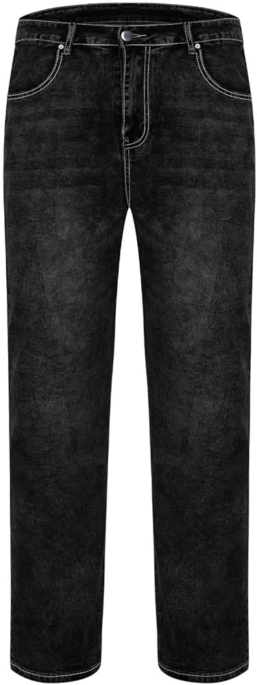 Men Skinny Slim Fit Casual Jeans Dyeing Stretch Straight Fashion