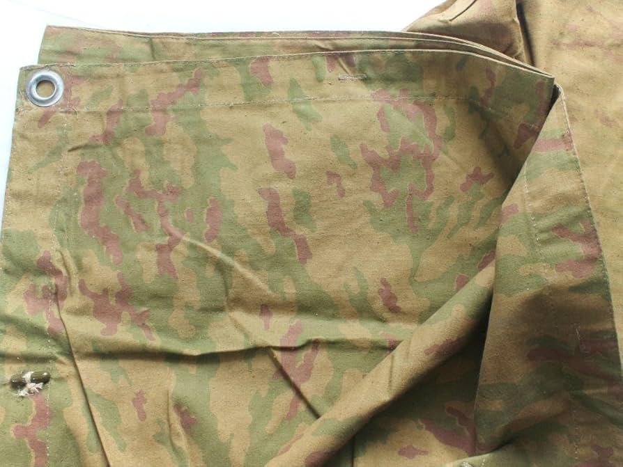 本物】ロシア軍幕 プラシュパラトカVSR迷彩＋ポーランド軍幕 サイズ②