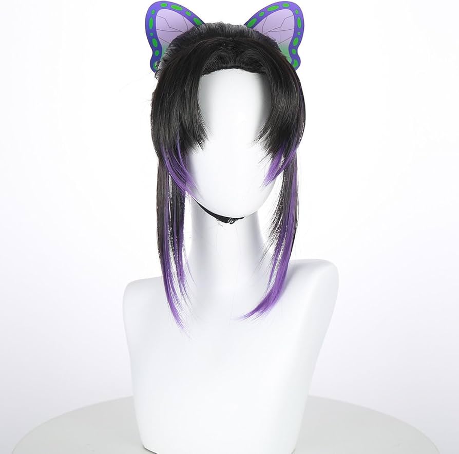 Amazon.co.jp: 鬼滅の刃 コスプレ ウィッグ 胡蝶 しのぶ こちょう