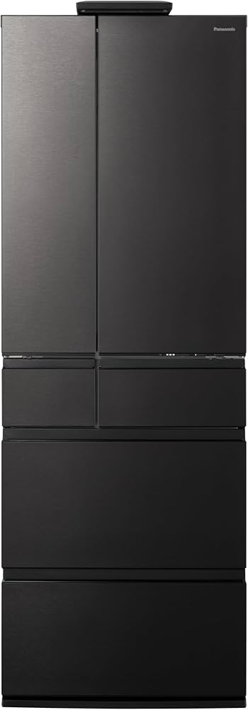 Amazon | パナソニック 冷蔵庫 幅65cm 525L NR-F53CV1-K ヘアライン