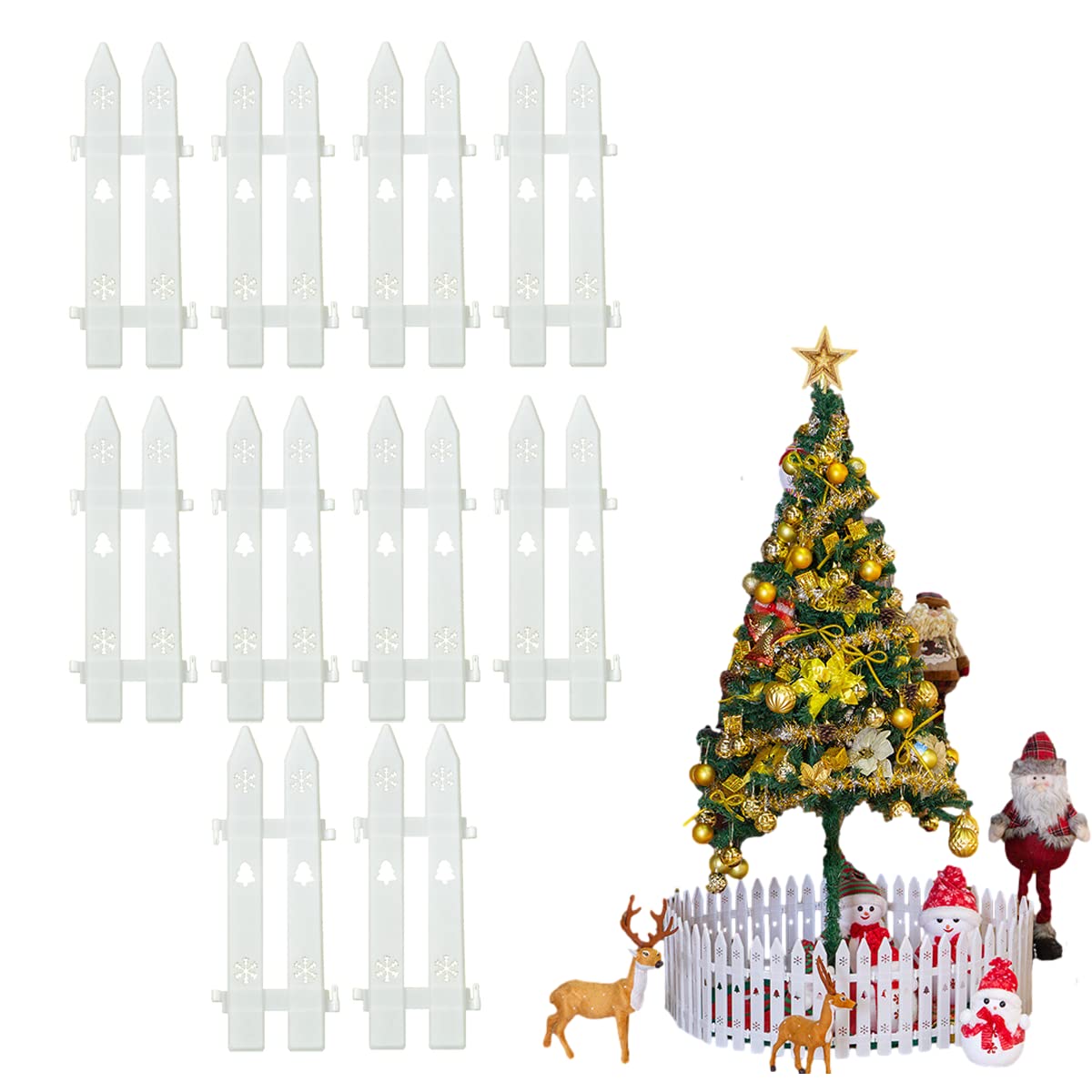 Amazon.co.jp: Lanito クリスマスツリー 飾り フェンス クリスマス