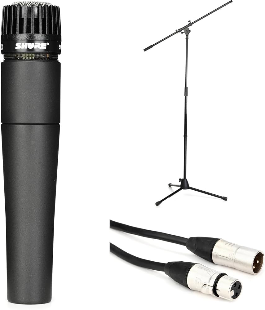 Amazon.co.jp: Shure SM57パッケージ スタンド&ケーブル 単方向 XLR