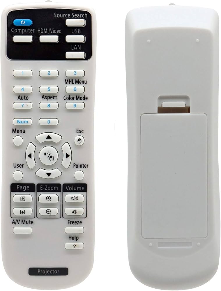 Amazon | Rich Lighting プロジェクター 交換用 リモコン EPSON