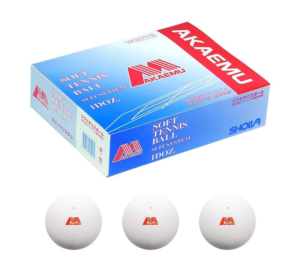 Amazon | 【ステッカー1枚付き】アカエム ソフトテニスボール 公認試合