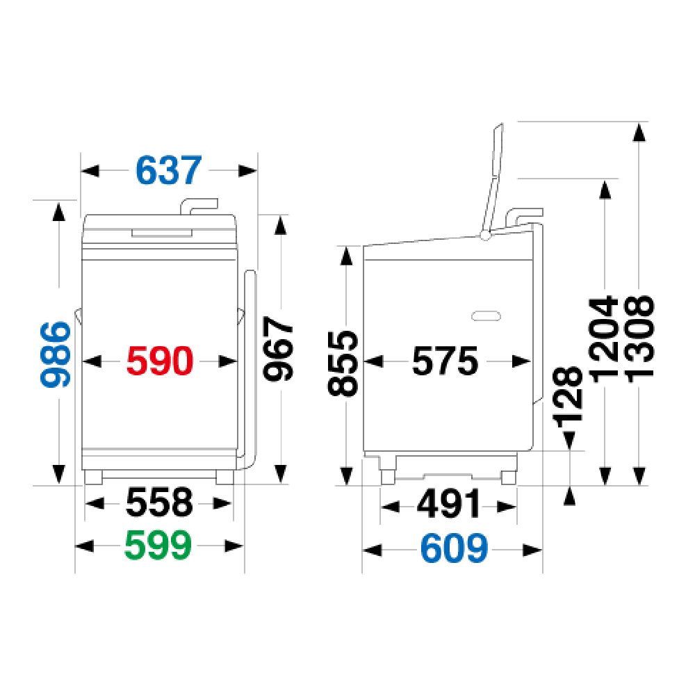 Amazon.co.jp: 東芝 DDインバーター洗濯機 全自動 ZABOON 10kg