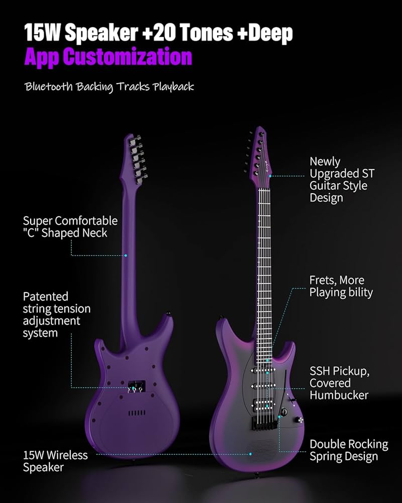 Amazon | Enya Inspire エレクトリックギター 39インチ スマート