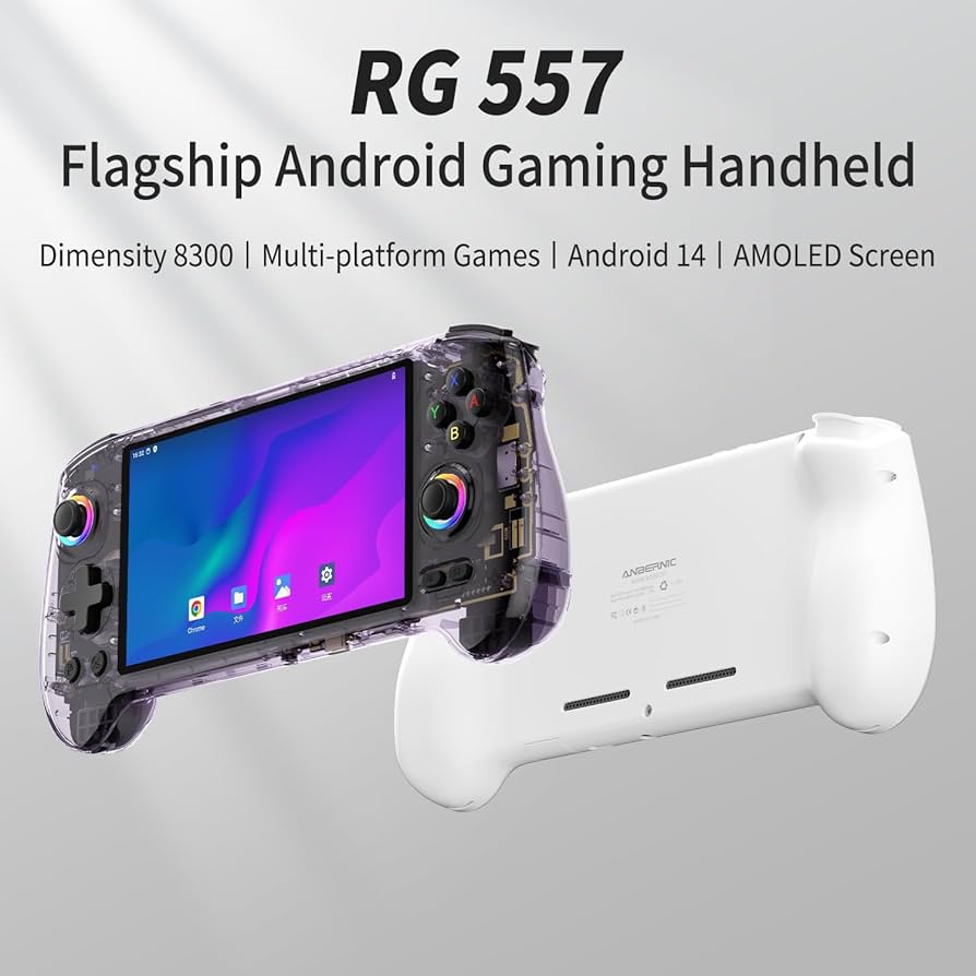 Amazon.com: RG557 Retro Handheld Game Console , 5.48 Inch AMOLED