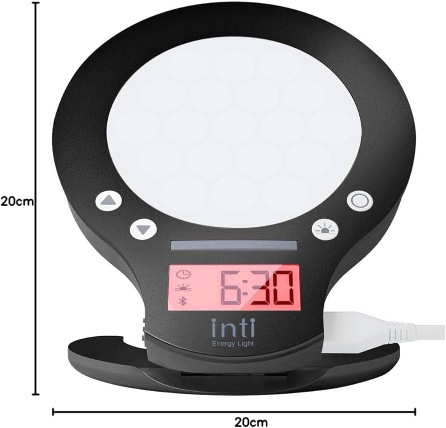 Amazon.co.jp : moonmoon 目覚まし時計 光 inti4s ブラック 目覚まし