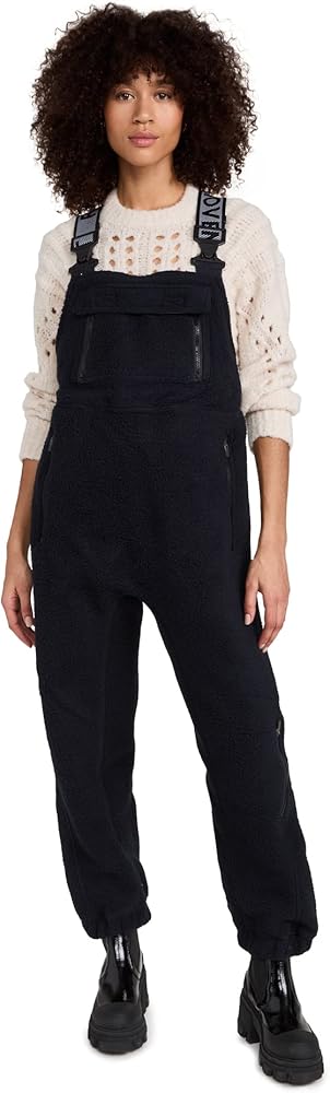 Amazon.com: Free People Women's Hit The Slopes Salopette, Black, M