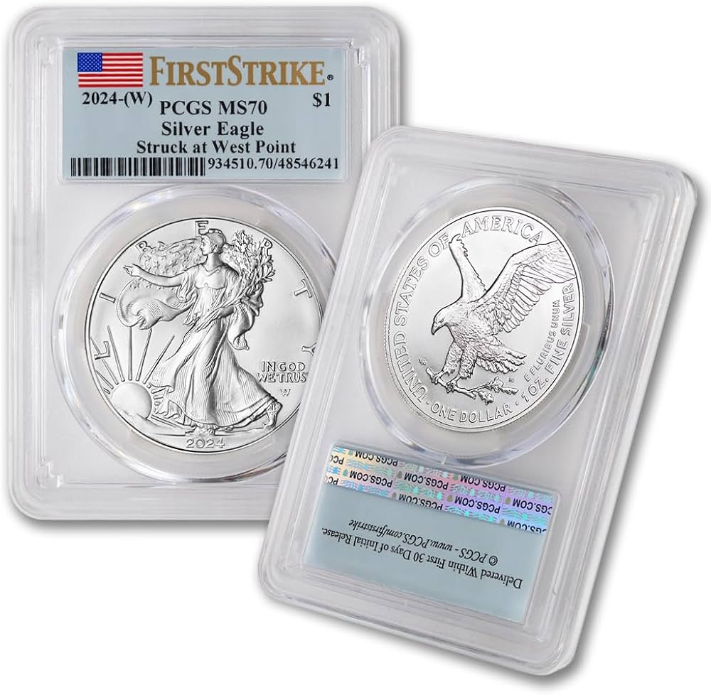 2024 - (W) 1 oz American Silver Eagle Coin MS-70 (First Strike