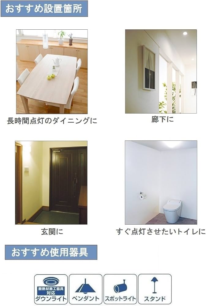 Amazon | パナソニック LED電球 口金直径26mm 電球60W形相当 電球色