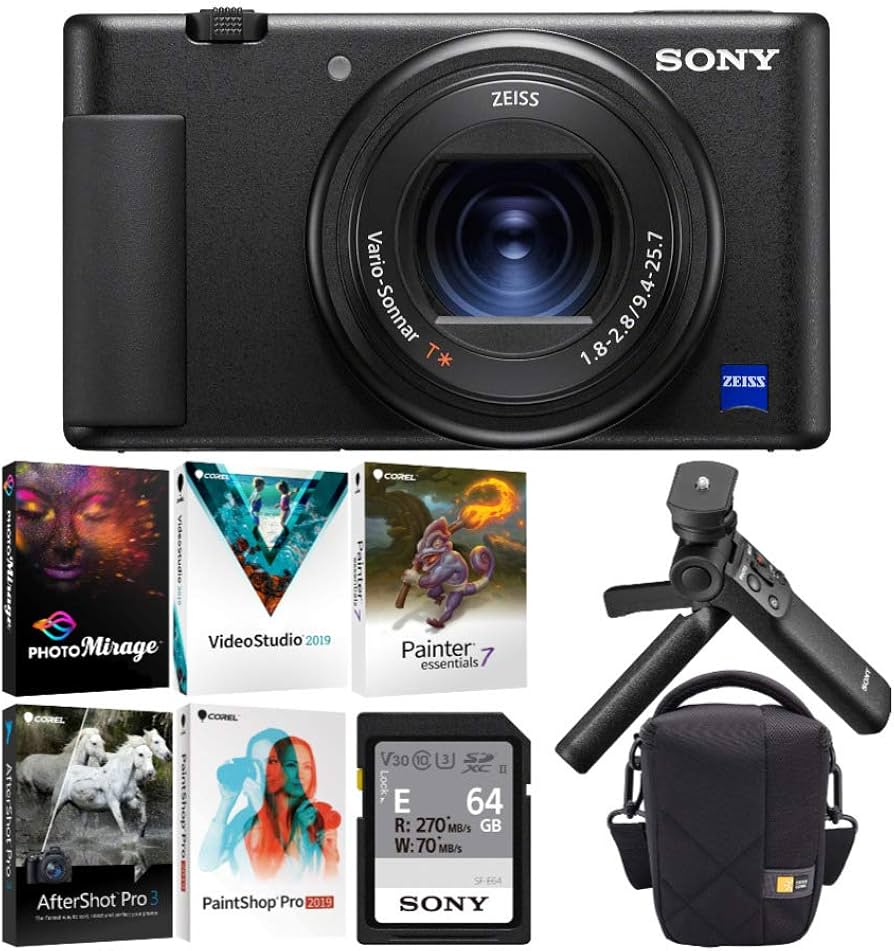 Amazon.com : Sony ZV-1 Digital Camera with Vlogger Accessory Kit