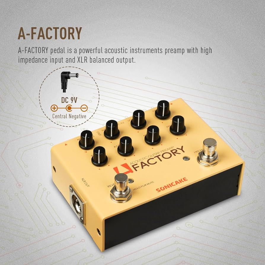 Amazon.com: SONICAKE Acoustic Guitar Effects Pedal with Analog