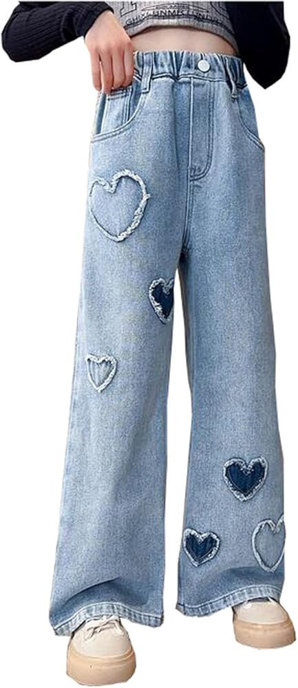 Amazon.com: MYtodo Girls Lovely Heart Pattern Printed Elastic