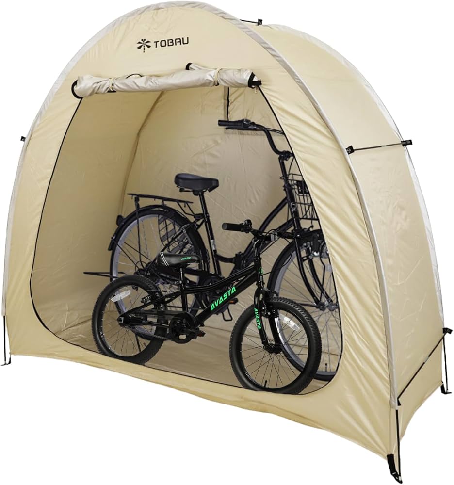 Amazon | [TOBAU] サイクルハウス 自転車テント 1～2台用 自転車置き場