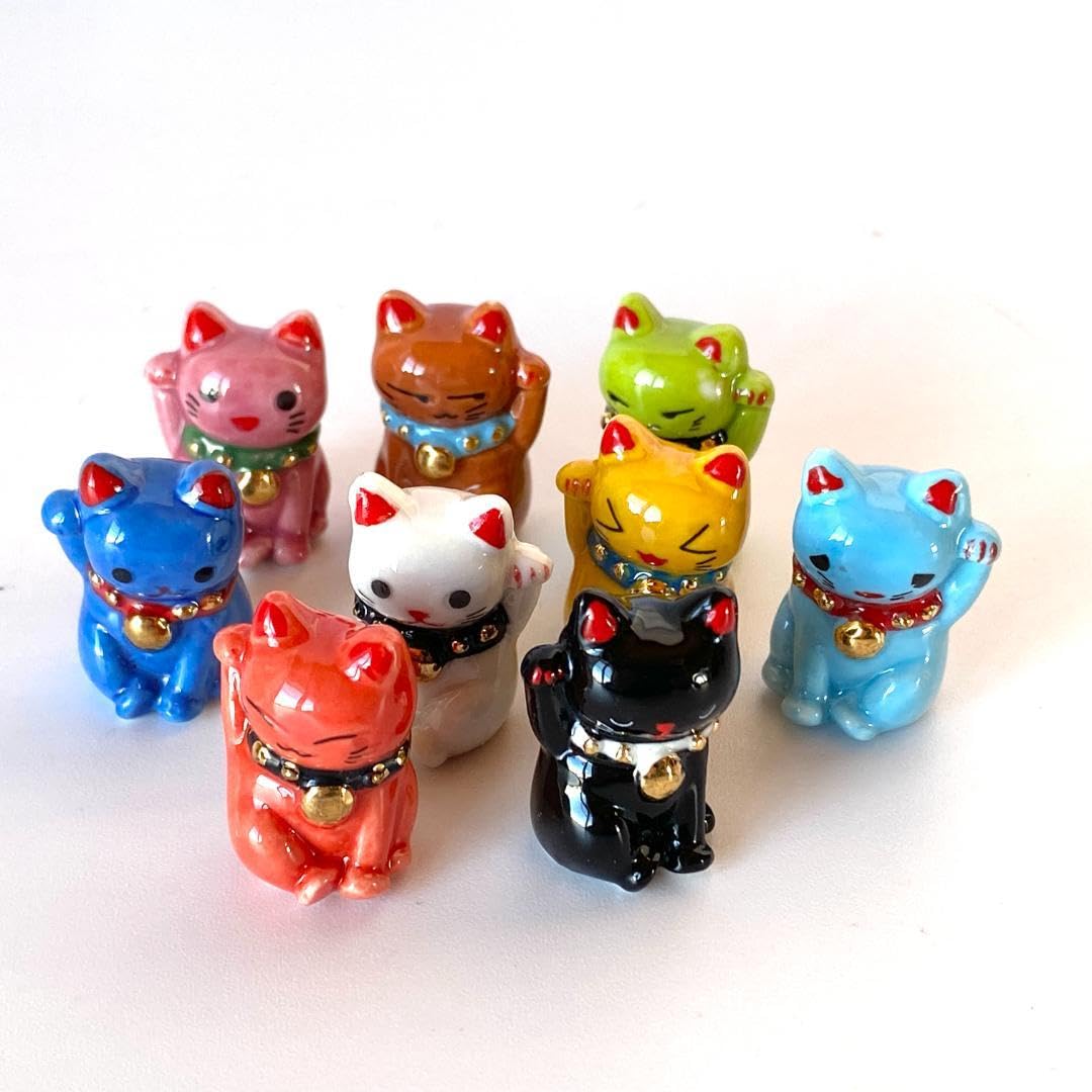 Amazon.co.jp: フェーブ 9個 フランス 猫 フェーヴ ヴィンテージ 陶器