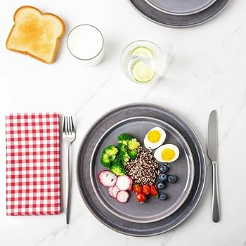 Amazon.com | AmorArc Stoneware Dinnerware Sets,Round Reactive