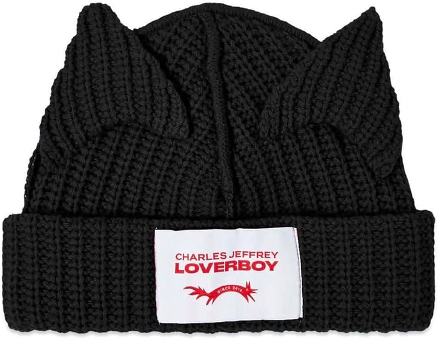 Amazon.co.jp: CHARLES JEFFREY LOVERBOY 猫耳 ニット帽ビーニー