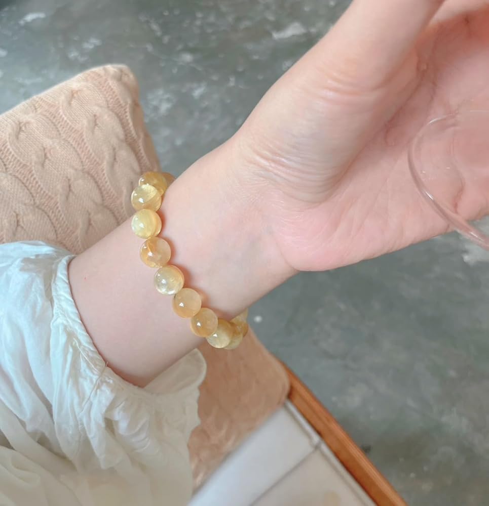 Amazon | RinmaG233 天然 7Aランク ゴールデンマイカブレスレット