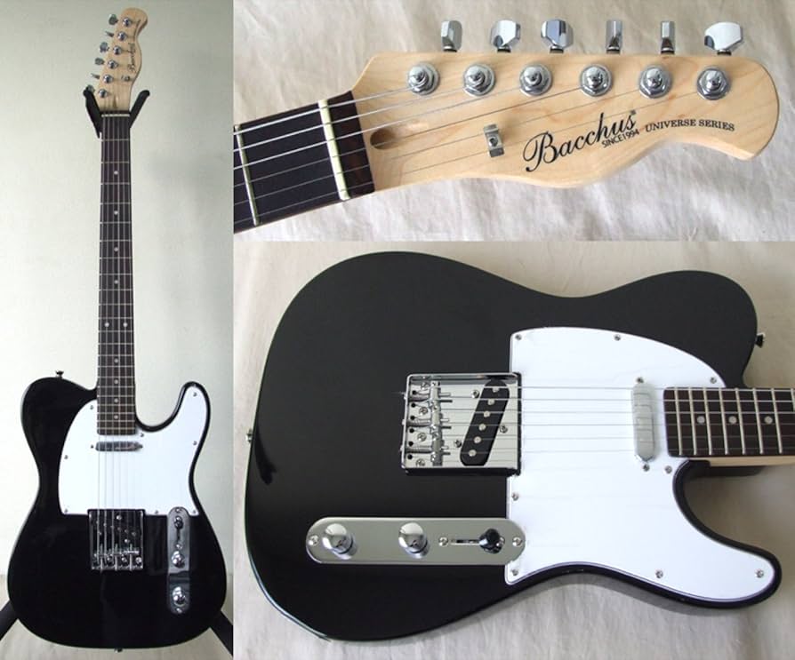 Amazon | Bacchus BTE-1R BLK テレキャスター エレキギター ユニバース