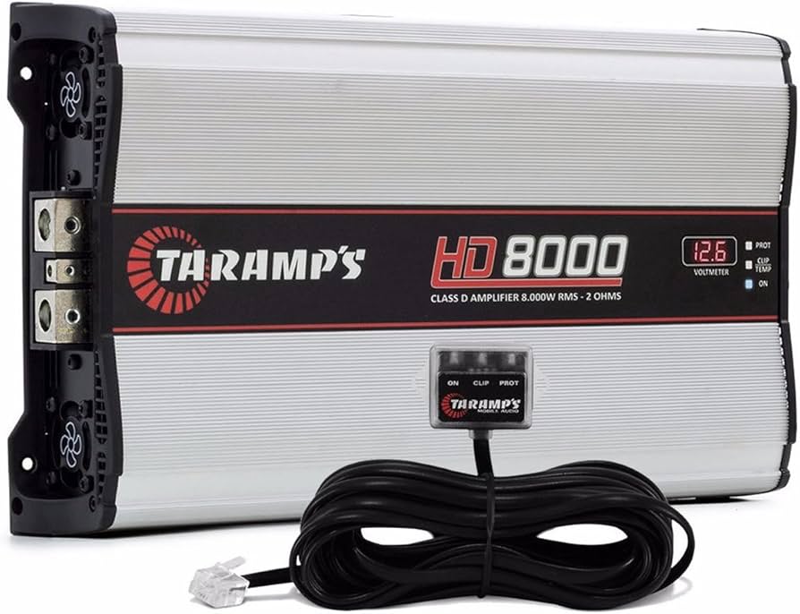 New Taramps HD8000 HD 8000 Watt 12.6V 2 Ohm Car Audio Competition