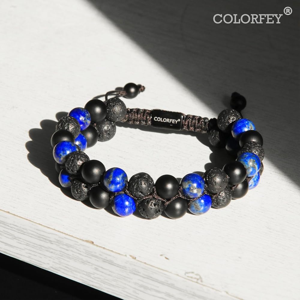 Amazon.com: COLORFEY Triple Protection Bracelet for Men Women Mens