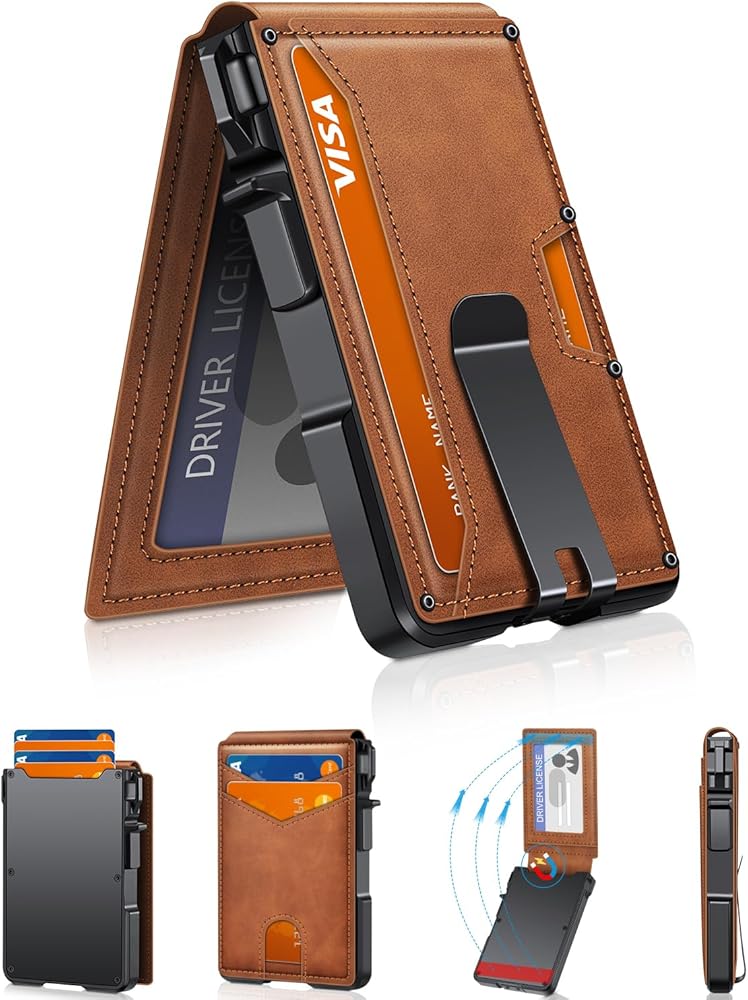 Amazon.com: ZALVEX Wallet for Men, Mens Minimalist Wallet 9-13