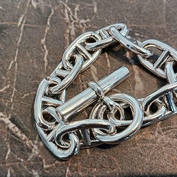 Amazon.co.jp: 極太 シェーヌダンクル シルバー 925 ブレスレット S925