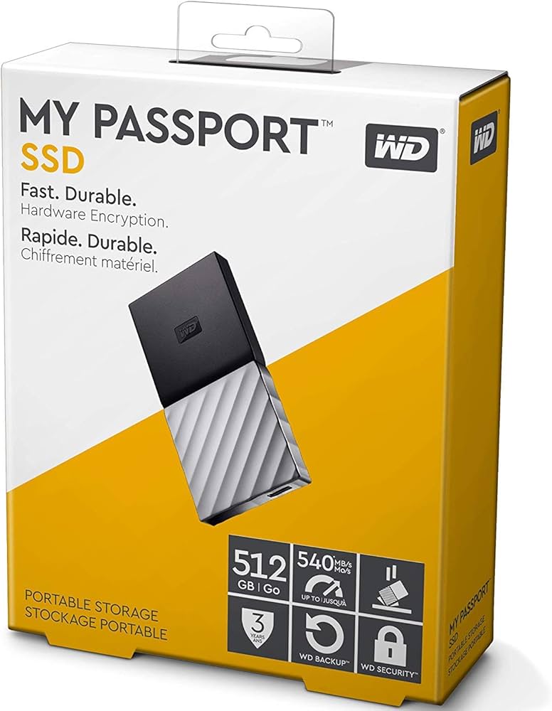 Amazon.com: WD 1TB My Passport SSD External Portable Drive, USB