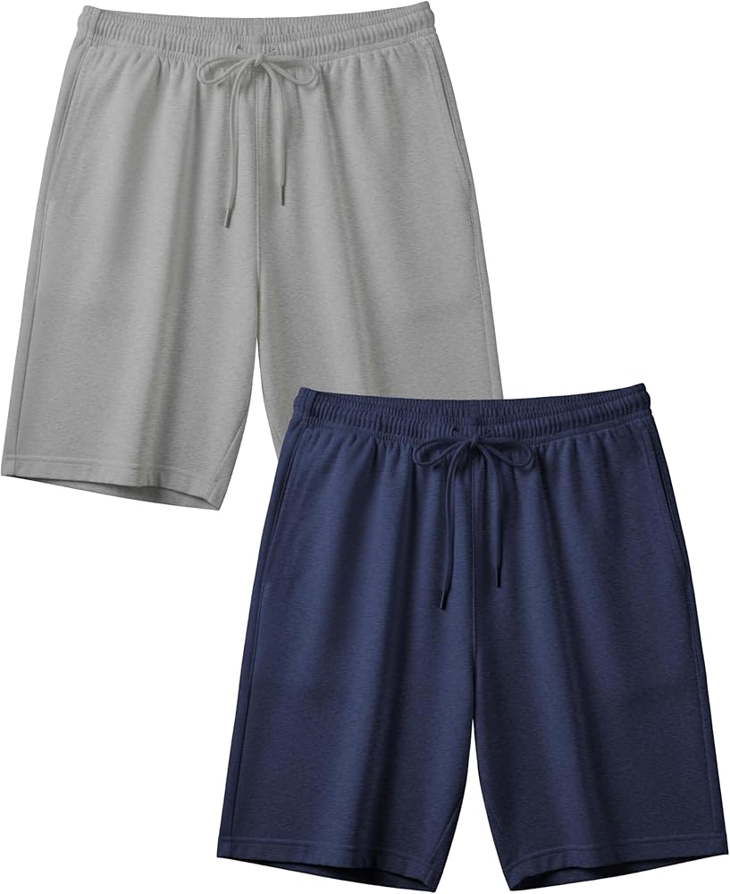 Andrew Scott Men's French Terry Drawstring Shorts|Casual|Lounge