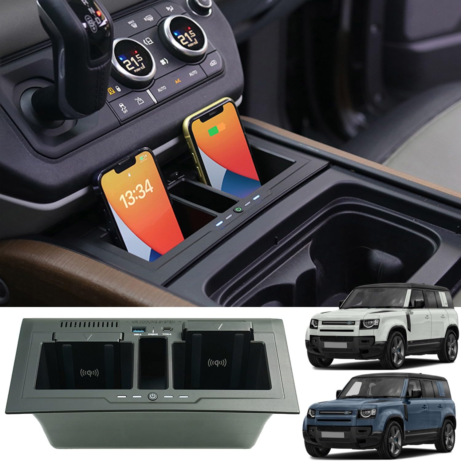 Amazon.com: Wireless Car Charger for Land Rover Defender 90 110