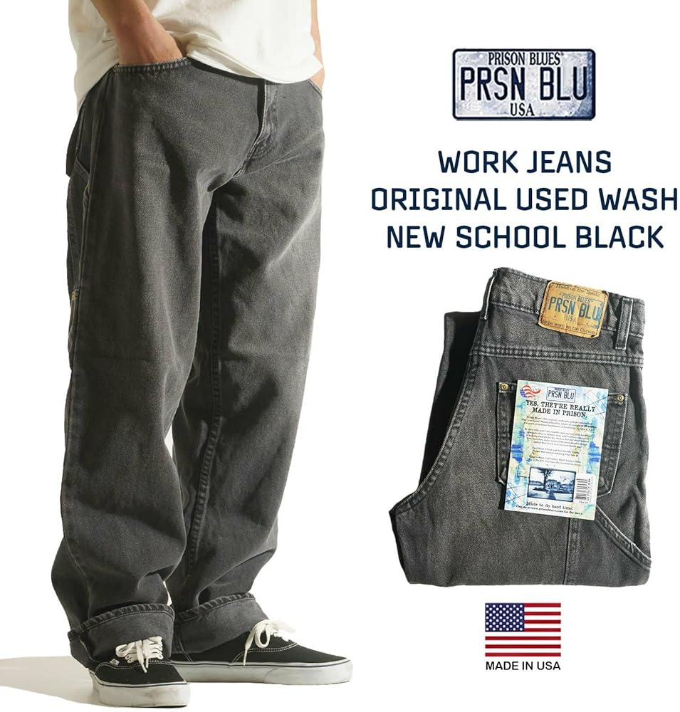Amazon | [Prison Blues] [プリズンブルース] ワークジーンズ